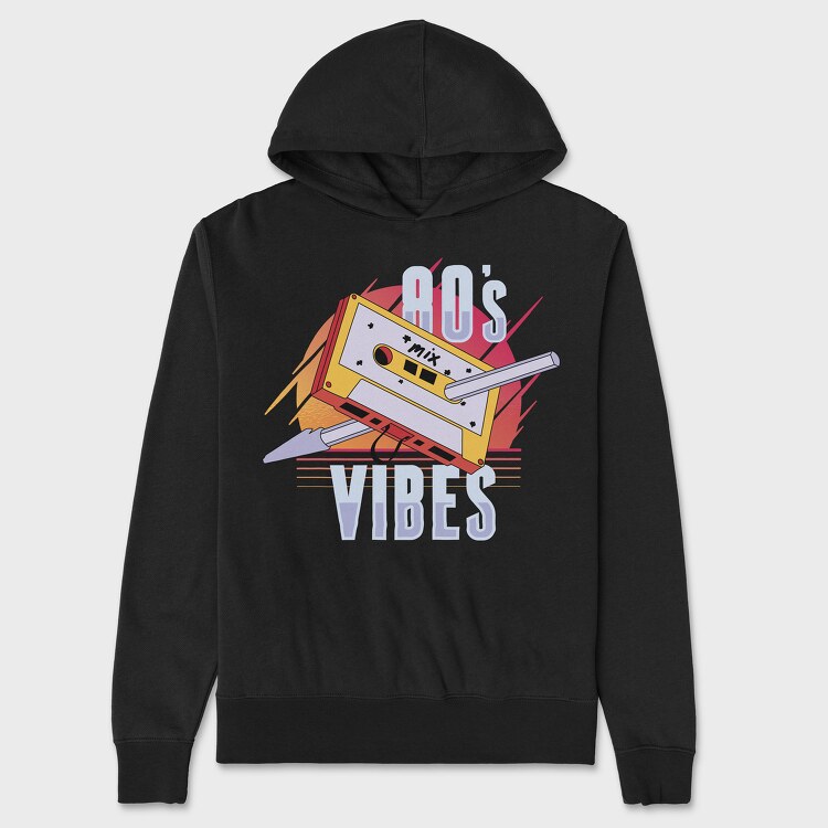 80 S Vibes Cassette, Unisex Men's Hoodie
