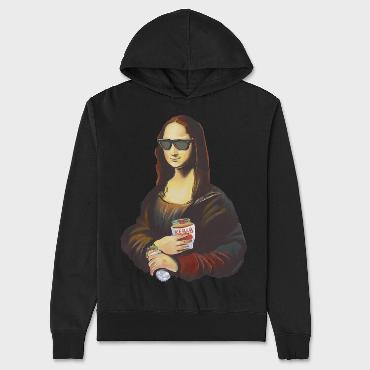 Monalisa Painting Kebab, Унисекс Мъжко Суичър