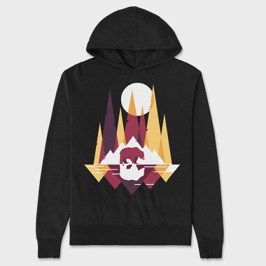 Bear Mountain Geometric, Unisex Men's Hoodie