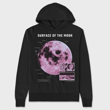 Surface of the Moon, Unisex Men's Hoodie