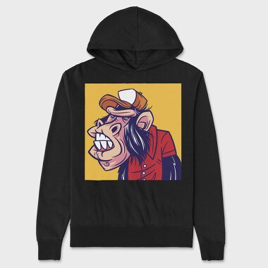 Monkey Cartoon, Unisex Men's Hoodie