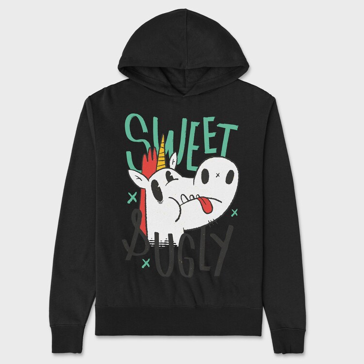 Sweet Ugly Unicorn, Унисекс Мъжко Суичър