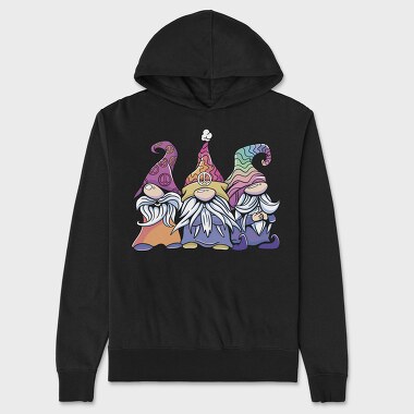Hippie Gnomes Pastel, Унисекс Мъжко Суичър