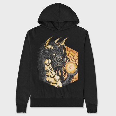 Dragon Roll Dice, Unisex Men's Hoodie