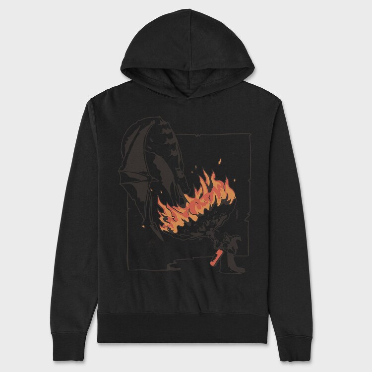 Dragon Wizard Extinguisher, Unisex Men's Hoodie