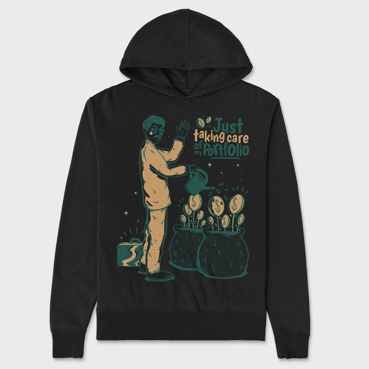 Taking Care My Portfolio, Unisex Men's Hoodie