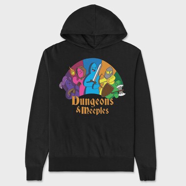 Dungeons Meeples, Unisex Men's Hoodie
