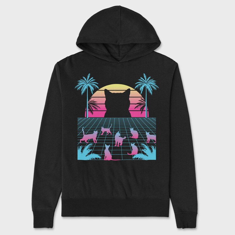 Cat Vaporwave, Унисекс Мъжко Суичър