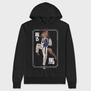 Horse Karate, Unisex Men's Hoodie
