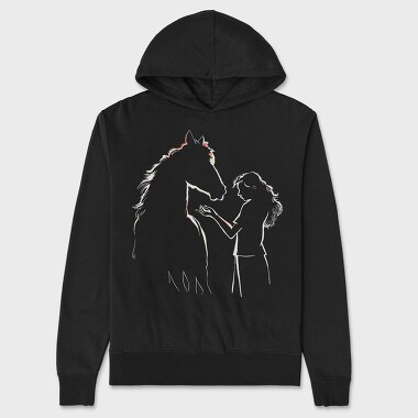 Horse Kid, Unisex Men's Hoodie