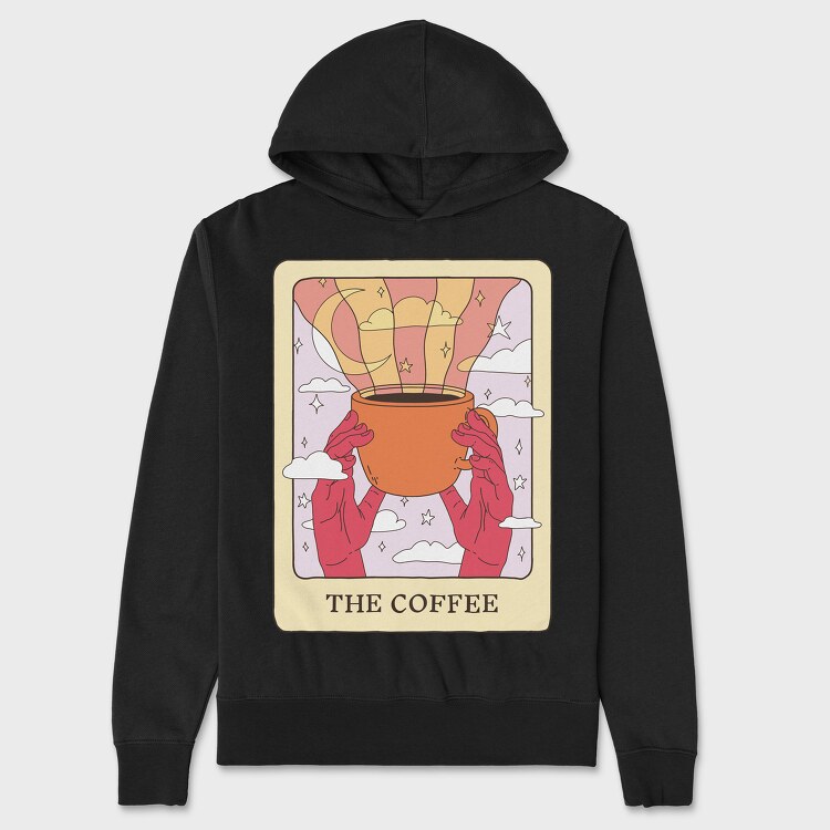 The Coffee Tarot Card, Унисекс Мъжко Суичър