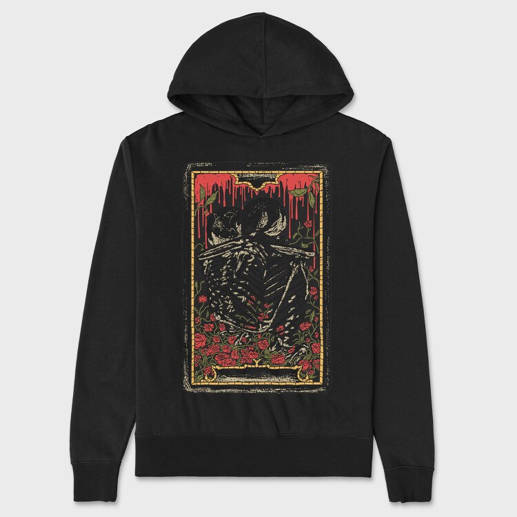 Hug Skeleton Card, Unisex Men's Hoodie