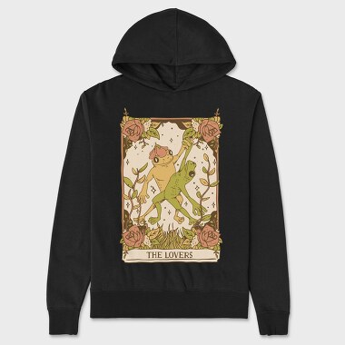 The Lovers Frog Tarot Card, Unisex Men's Hoodie