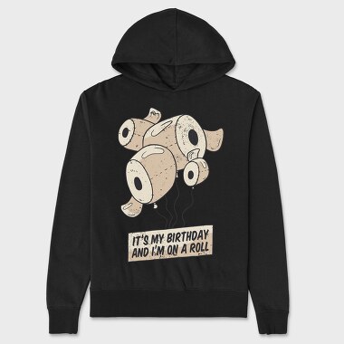 Birthday Toilet Paper, Unisex Men's Hoodie