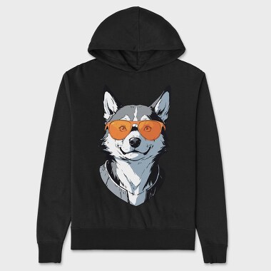 Husky Sungalsses, Unisex Men's Hoodie