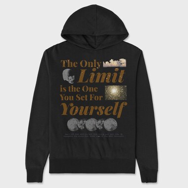 The Only Limit Is the One You Set for Yourself, Unisex Men's Hoodie