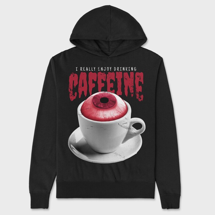 Enjoy Drinking Caffeine, Унисекс Мъжко Суичър