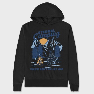 Eternal Camping Skeleton, Unisex Men's Hoodie
