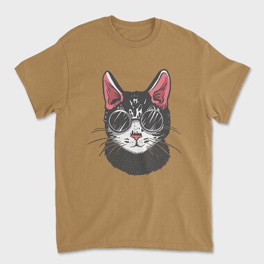 Sunglasses Cat, Unisex Men's T-Shirt