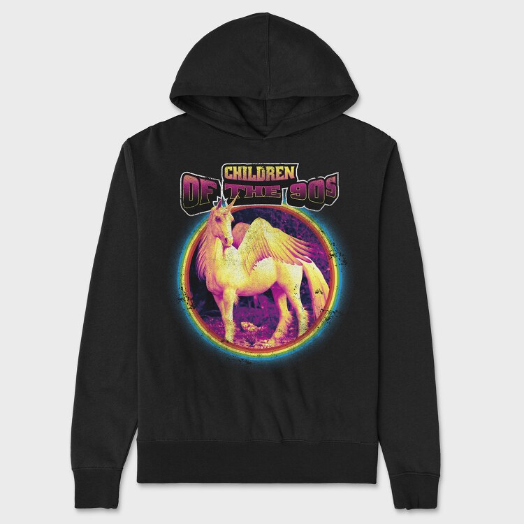Children of the 80 S Unicorn, Unisex Men's Hoodie
