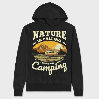 I Must Go Camping, Unisex Men's Hoodie