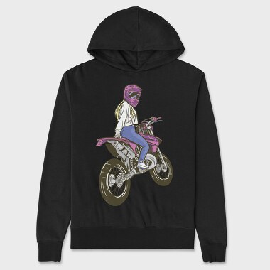 Motocross, Unisex Men's Hoodie