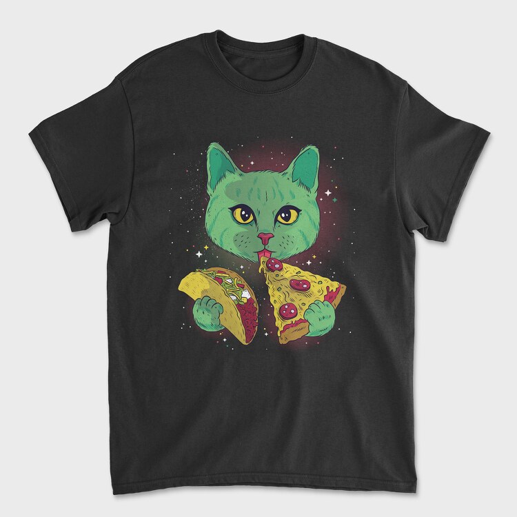 Cosmic Cat, Unisex Men's T-Shirt