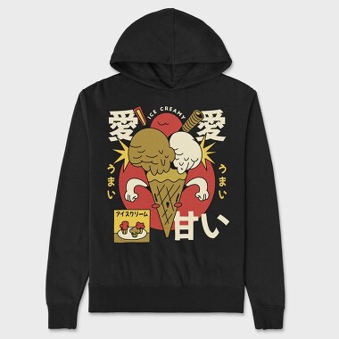 Ice Cream, Unisex Men's Hoodie