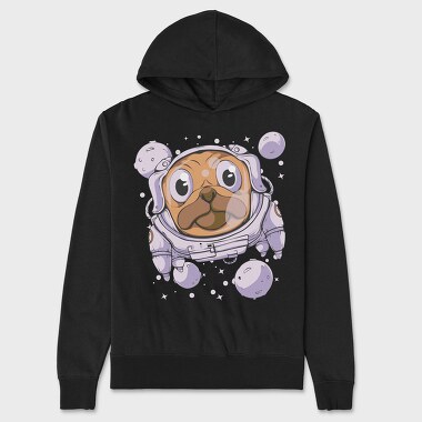 Astropug, Unisex Men's Hoodie