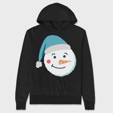 Christmas Snowman Faces 4, Unisex Men's Hoodie