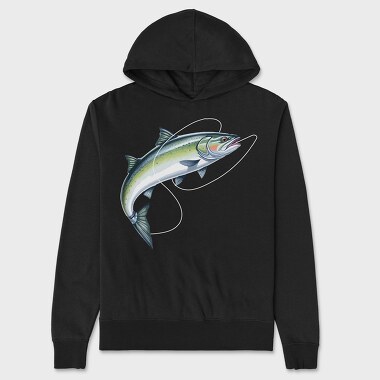 Fish Illustration 2, Unisex Men's Hoodie