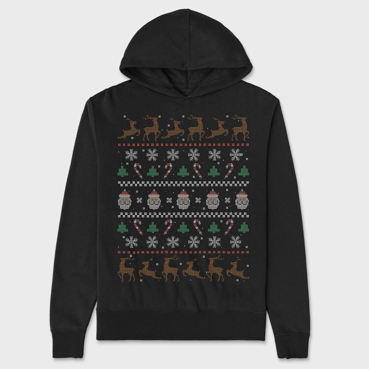 Christmas Ugly Sweater, Unisex Men's Hoodie