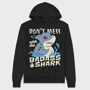 Badass Shark, Unisex Men's Hoodie
