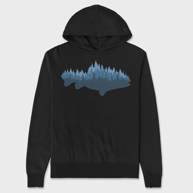 Forest Fish, Unisex Men's Hoodie