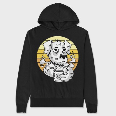 Coffee Dog 2, Unisex Men's Hoodie