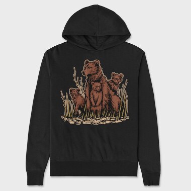 Bear Cubs, Unisex Men's Hoodie