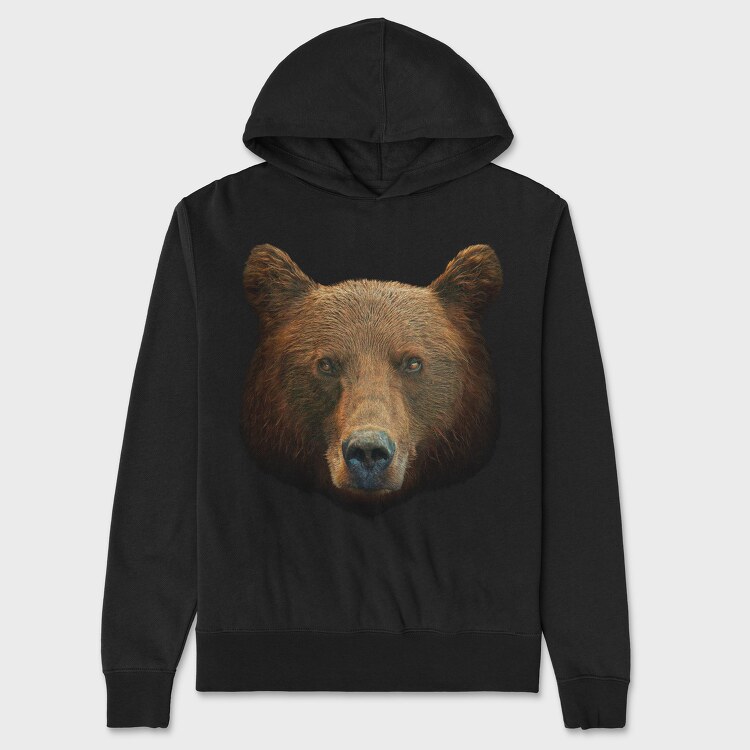 Bear Face, Unisex Men's Hoodie