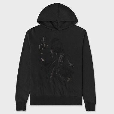 Jesus Stop Sign, Unisex Men's Hoodie