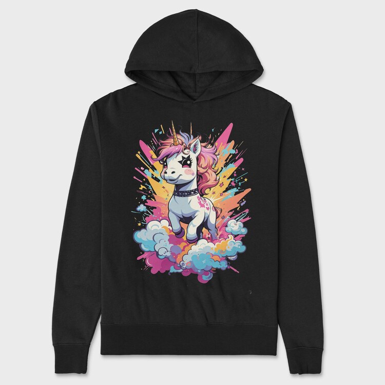 Unicorn Color Splash, Unisex Men's Hoodie