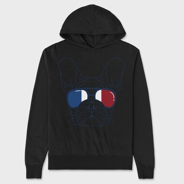 Frenchie Dog, Unisex Men's Hoodie