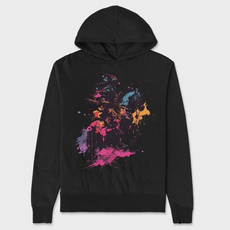 Colorful Horse, Unisex Men's Hoodie