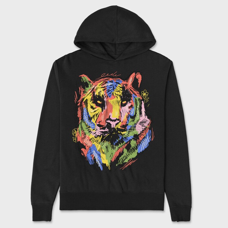 Colorful Tiger, Унисекс Мъжко Суичър