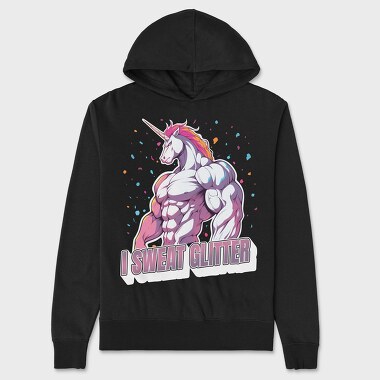 Unicorn Muscle, Unisex Men's Hoodie
