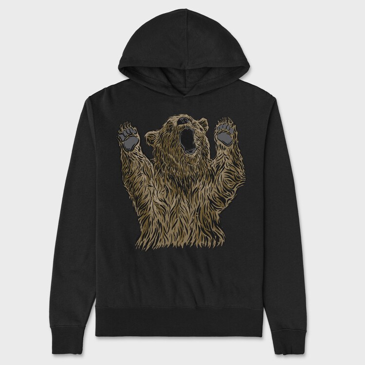 Bear With Hands Up, Унисекс Мъжко Суичър