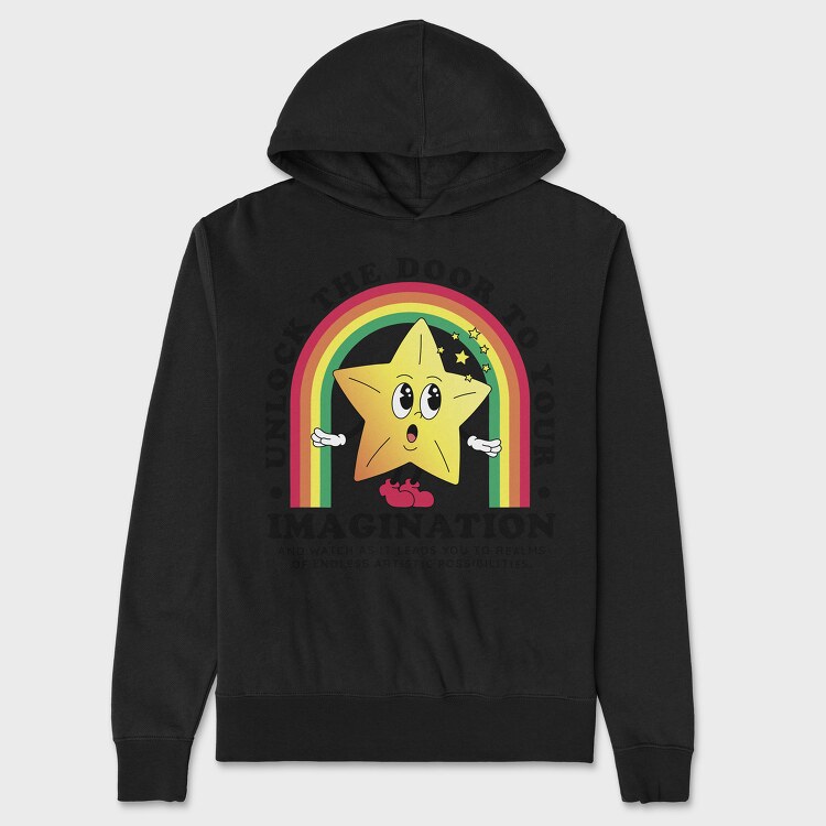 Unlock Thee Door to Your Imagination, Unisex Men's Hoodie