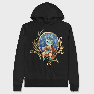 Frog Wizard Fantasy, Unisex Men's Hoodie