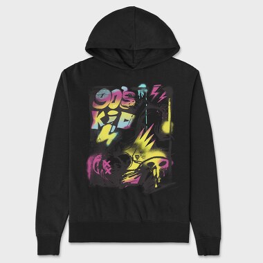 Kid Skate Graffiti, Unisex Men's Hoodie