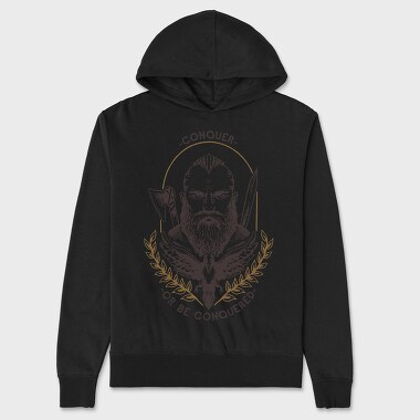 Viking Conquer or Be Conquered, Unisex Men's Hoodie