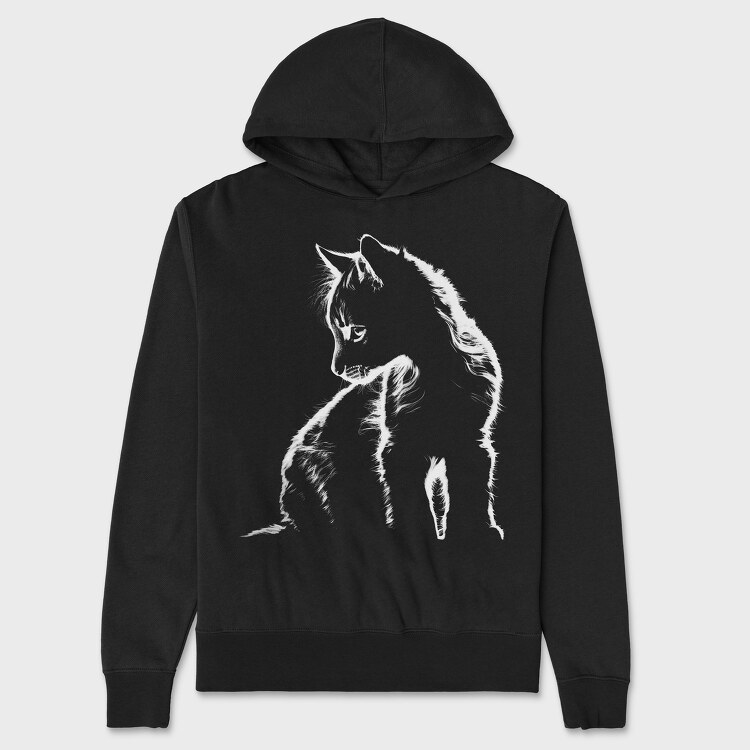 Kitten, Unisex Men's Hoodie