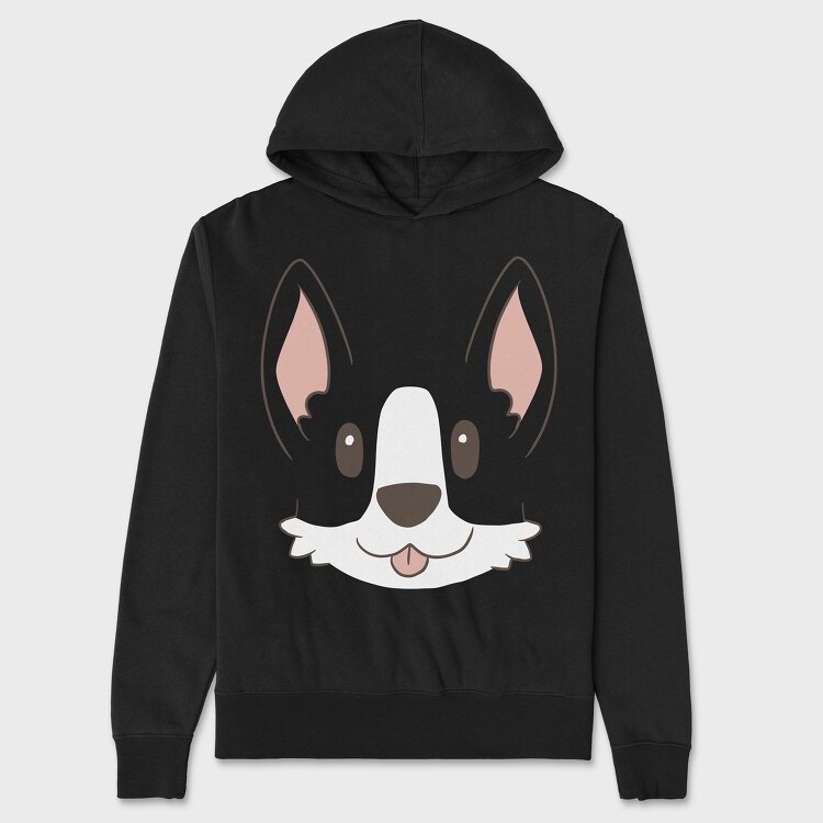 Corgi Face, Унисекс Мъжко Суичър